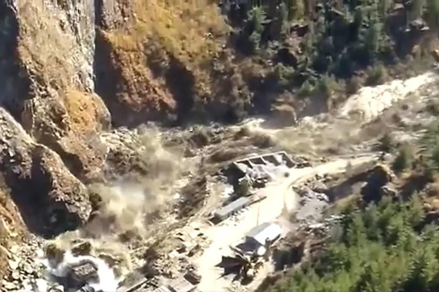 Massive flood as glacier breaks off at Joshimath in Uttarakhand, 150 labourers missing