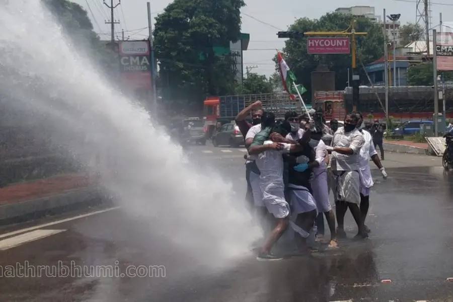 Protests organised across state alleging conspiracy behind fire in secretariat