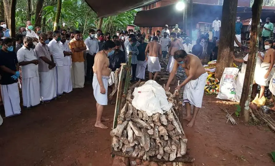 From Akkitham's funeral | Photo: ES Akhil