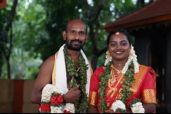 Jimbruttan in ‘Punyalan Agarbattis’ enters wedlock; Jayasurya, Joju George extend greetings