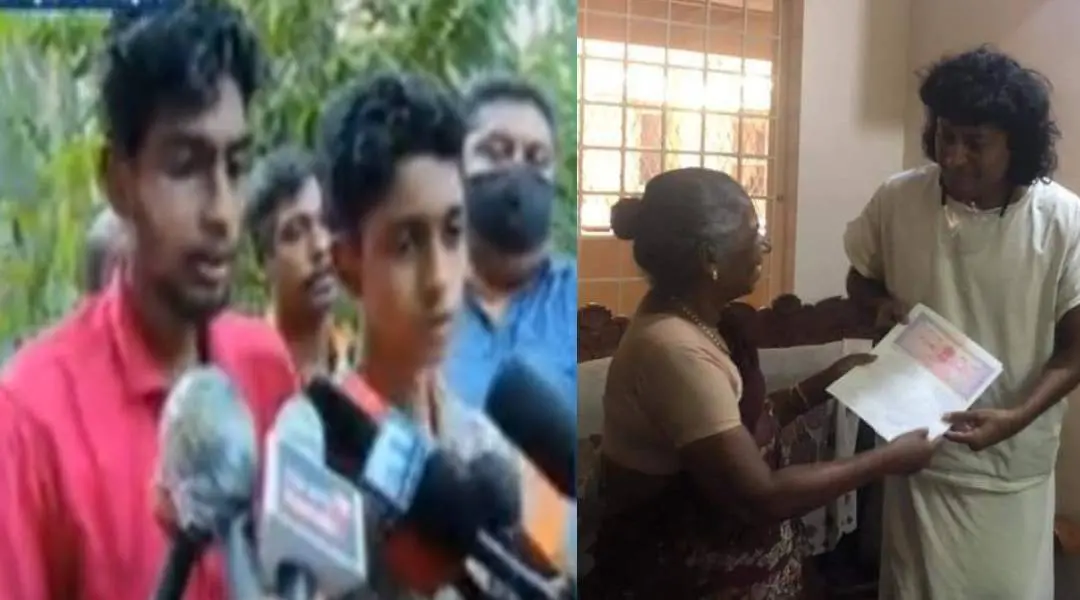 Rajan's sons, Boby Chemmanur purchasing land from Vasantha | Screengrab: Mathrubhumi News
