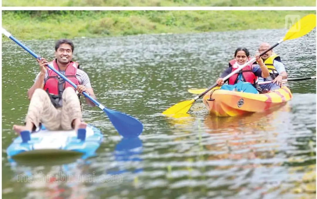 Kayaking trial at Periyar river in Ayyappan Kovil