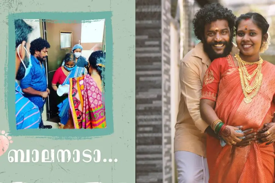 Actor Manikandan Achari, wife Anjali blessed with a baby boy