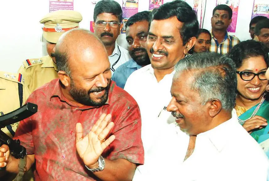 Ministers V S Sunil Kumar, K Raju | Photo: G Sivaprasad | Mathrubhumi