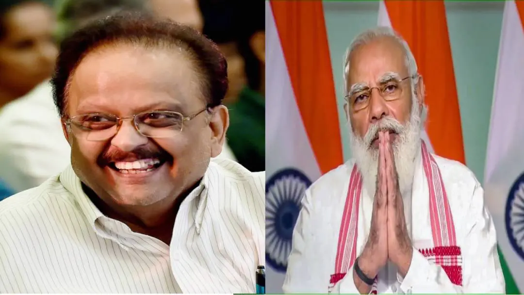 SP Balasubrahmanyam and Narendra Modi | Photo: PTI