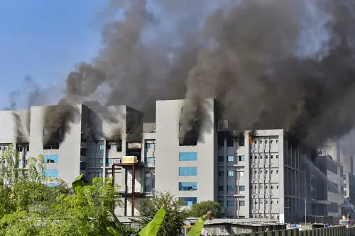 Fire at Serum Institute of India building | Photo:ANI