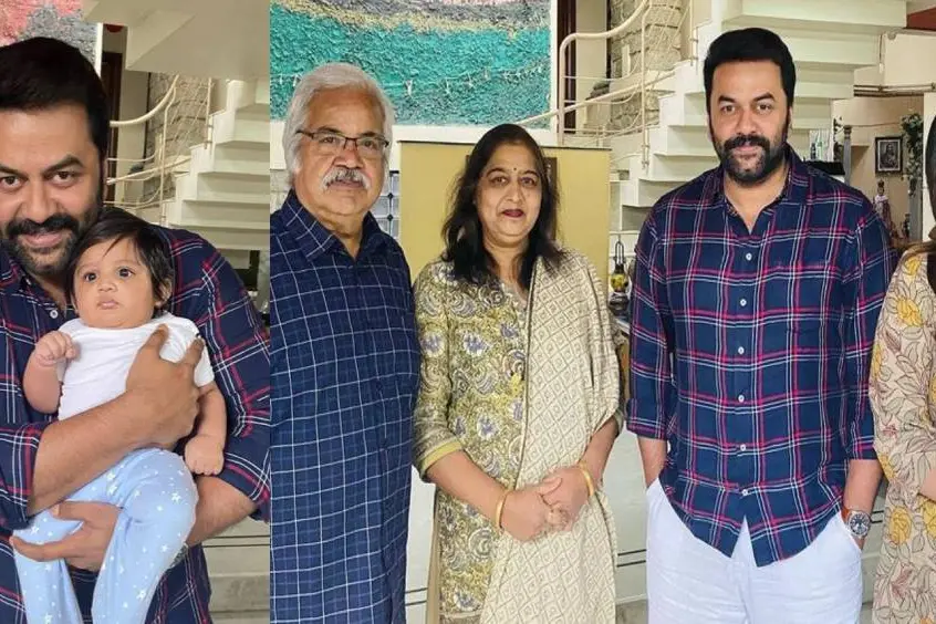 Indrajith befriends Junior Chiru while catching up with old friend Meghna, see pics