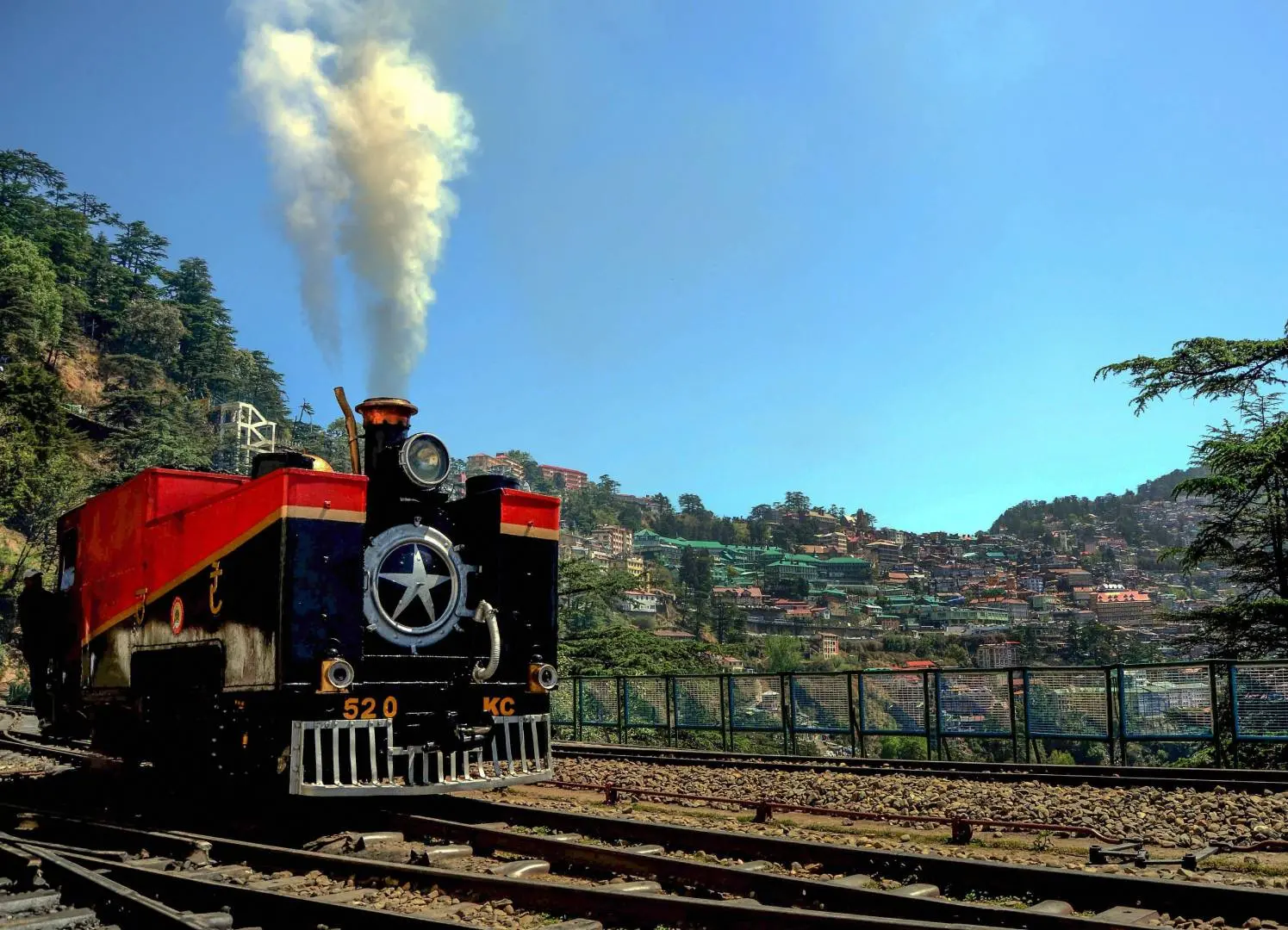 Only existing narrow-gauge steam engine runs on the Kalka-Shimla UNESCO World Heritage Railway Track | Photo: PTI