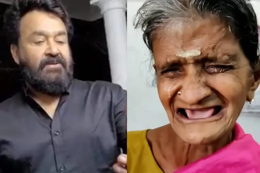 I want to meet Mohanlal, says Rugmini Amma crying; watch the actor's video call