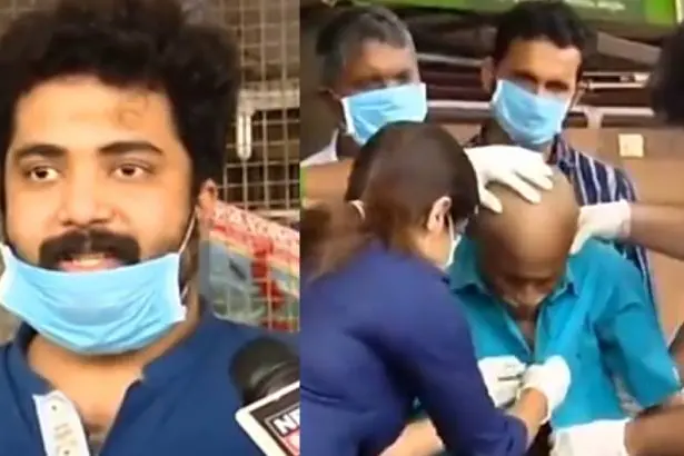 Star couple Vinu Mohan-Vidhya helps poor people on streets amid lockdown