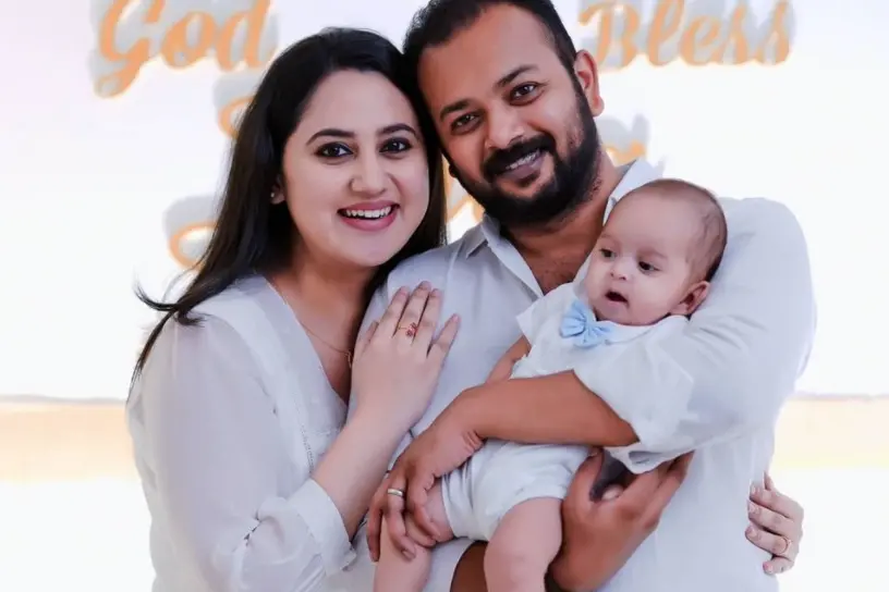 Actress Miya shares adorable pics from son’s baptism ceremony