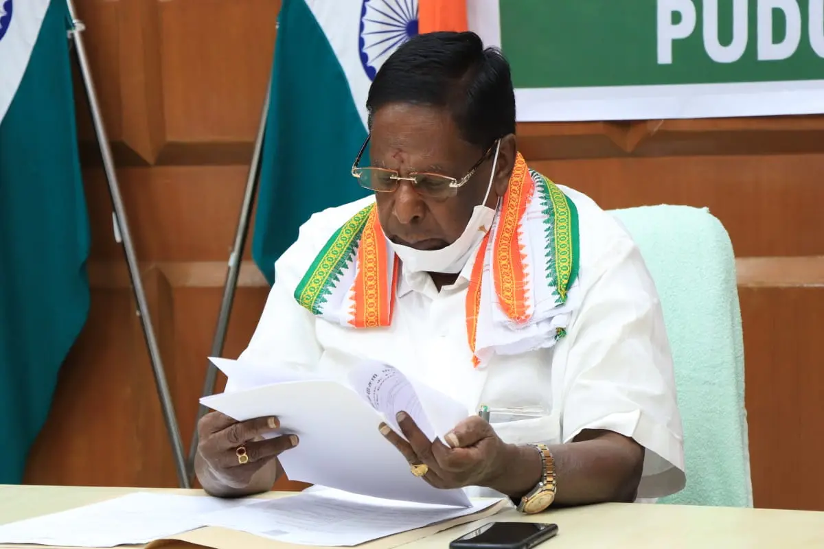 V Narayanaswamy | Photo: twitter.com|CMPuducherry