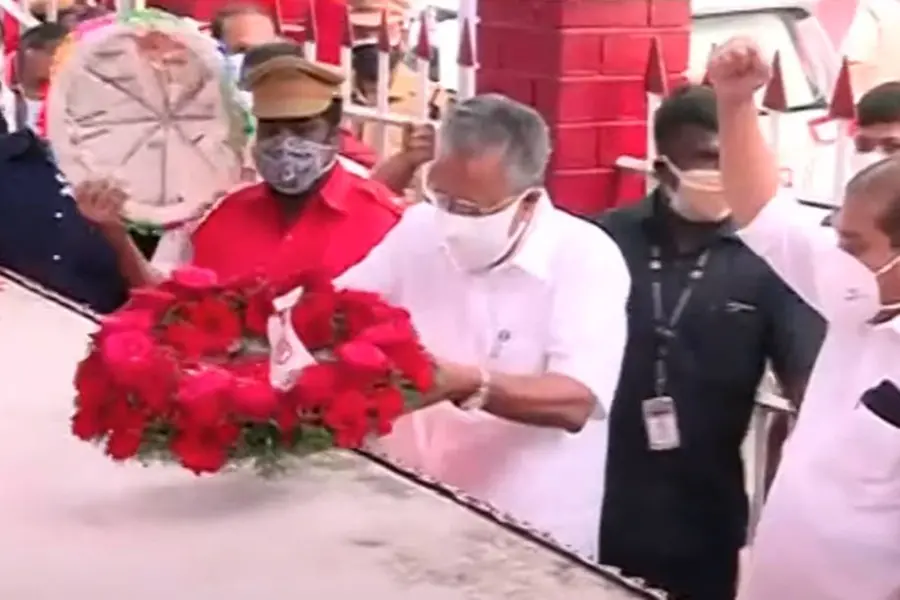CM, newly elected ministers pay tribute at Vayalar martyrs' column