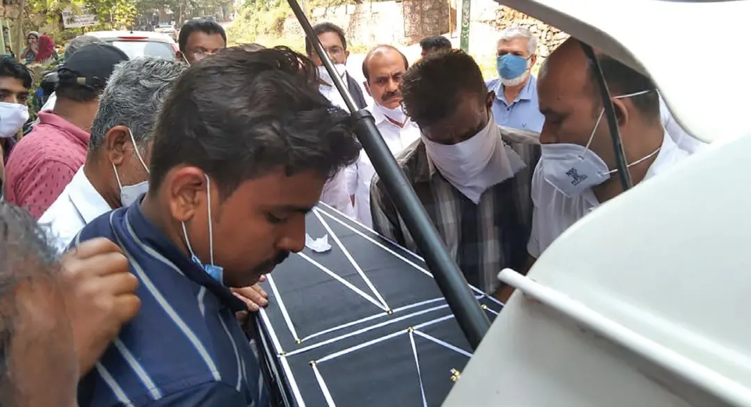Bridget Richards' body taken to cemetery from Madrasa | Photo: Mathrubhumi