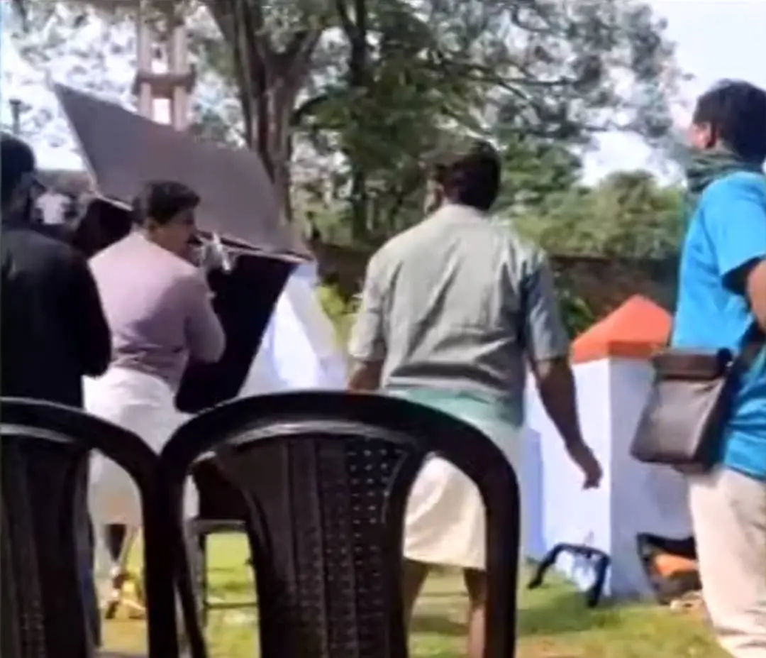 BJP workers disrupting shooting