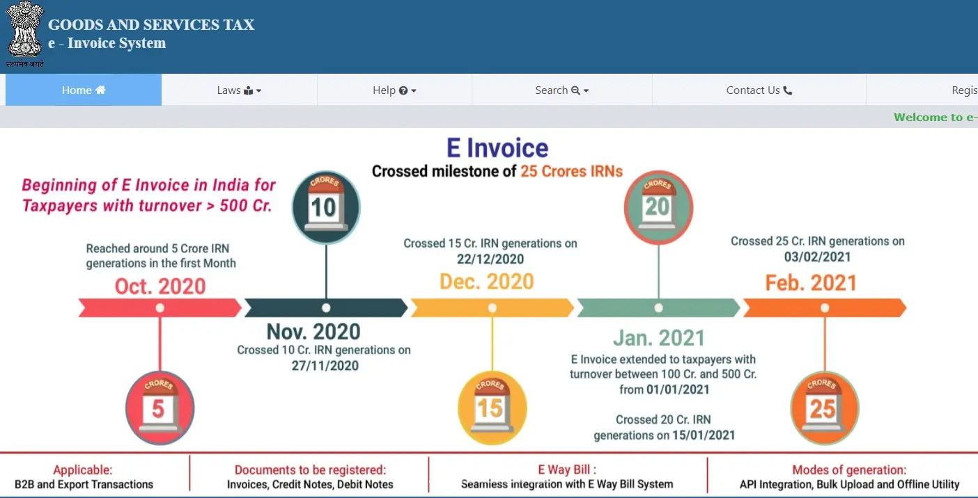 Screengrab: einvoice1.gst.gov.in|