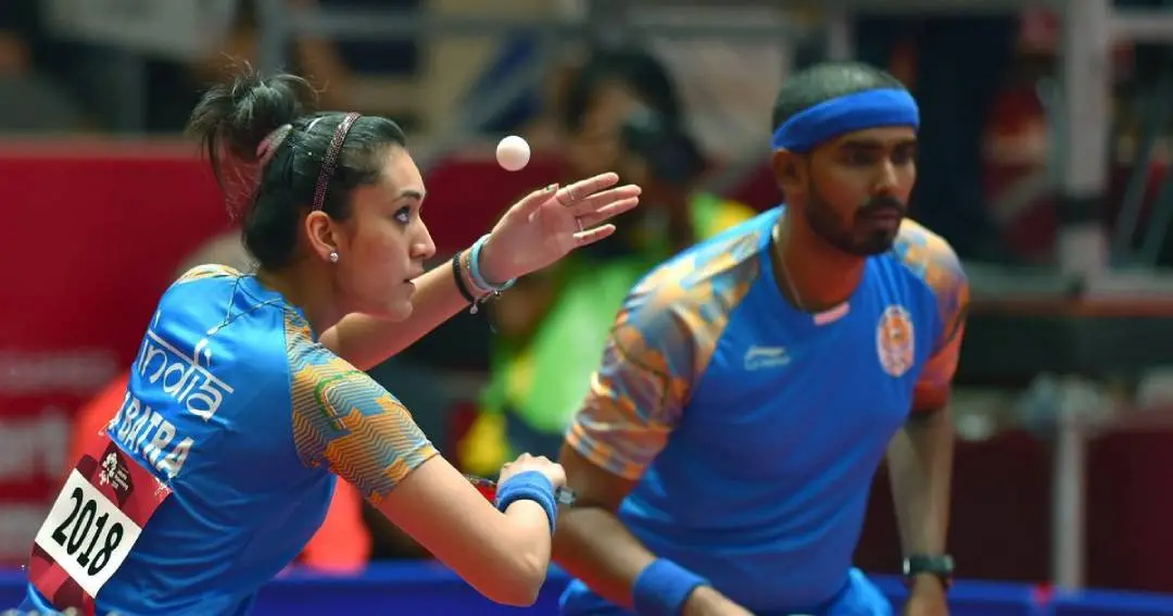 Sharath Kamal and Manika Batra | Photo Courtesy: twitter|@Media_SAI