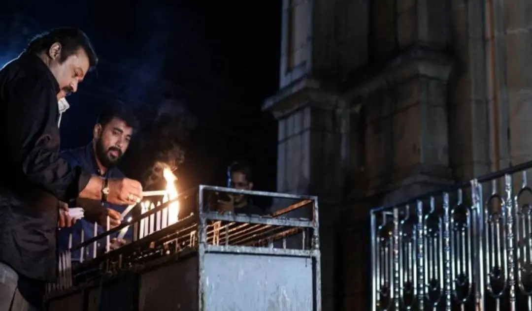 Suresh Gopi at St. Mary's Shrine in Pala