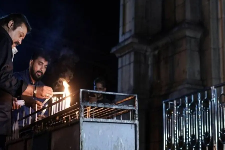 Suresh Gopi lights a candle, offers prayers at St. Mary’s shrine in Pala