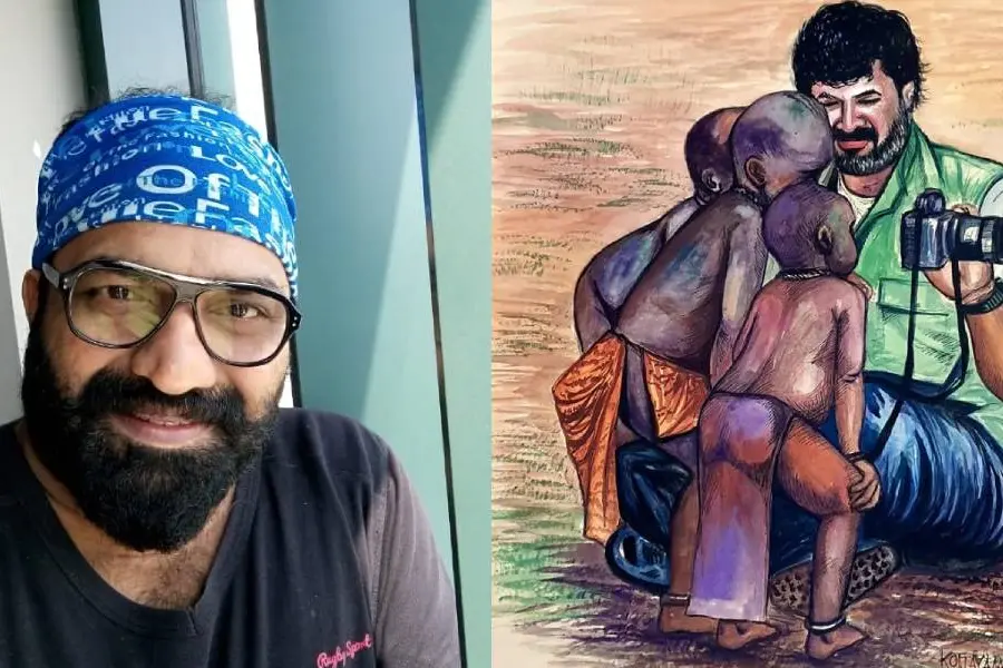 Kottayam Nazeer sells his paintings, donates money to CMDRF