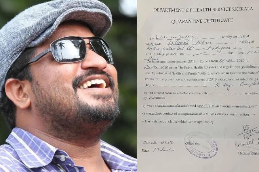 ദിലീഷ് പോത്തന് കോവിഡ് നെഗറ്റീവ്, റിപ്പോര്‍ട്ട് പുറത്ത് വിട്ട് സംവിധായകന്‍