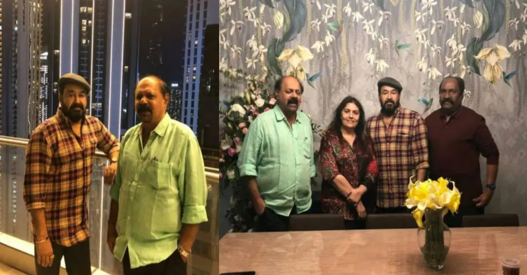 Mohanlal at his new home in Dubai | Photo: Facebook|Beena Ashok