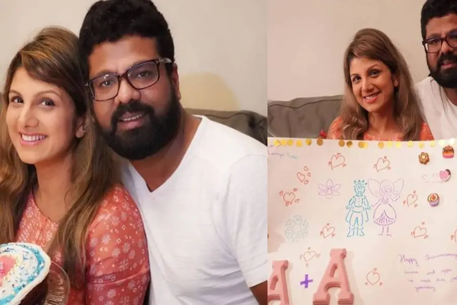 Actress Rambha celebrates 10th wedding anniversary amid COVID-19 scare, see pics