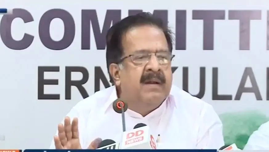 Ramesh Chennithala | Screengrab: Mathrubhumi News