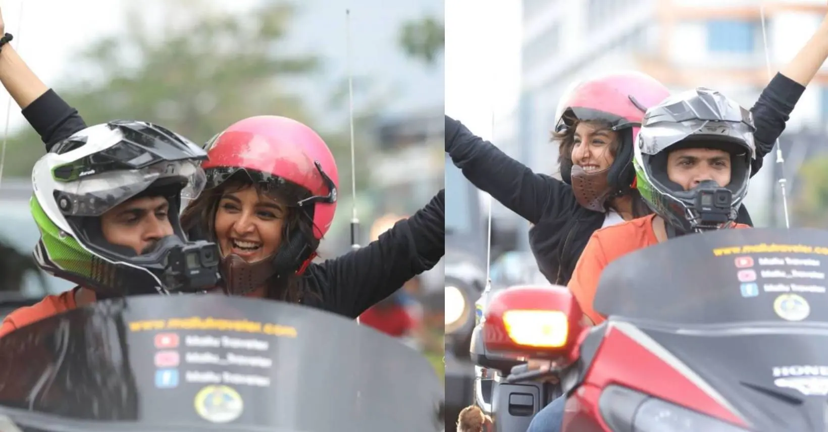 Manju Warrier with Mallu Traveller