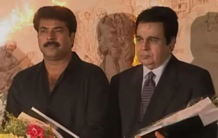 Mammootty and Dilip Kumar | Photo: facebook|Mammootty