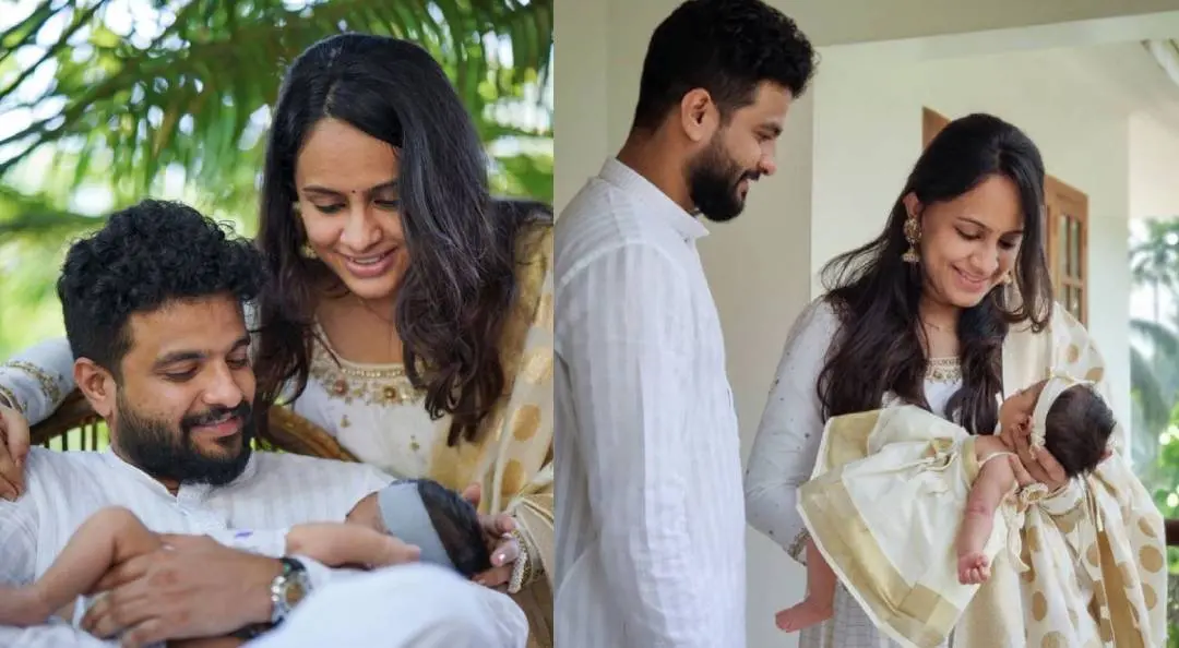 Neeraj Madhav and family | Photo: Instagram|neeraj_madhav|deepthijanarddhan|