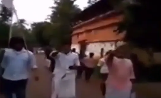 Screen grab of the footage
