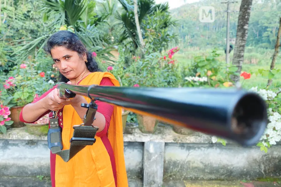 Meet the first woman in state to obtain license to shoot wild boars that destroy crops