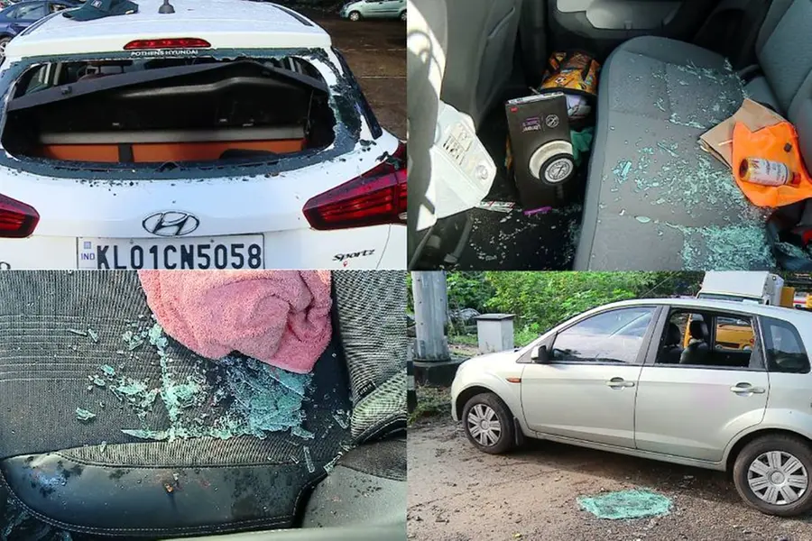 20 cars vandalised at TVM Central railway station parking area