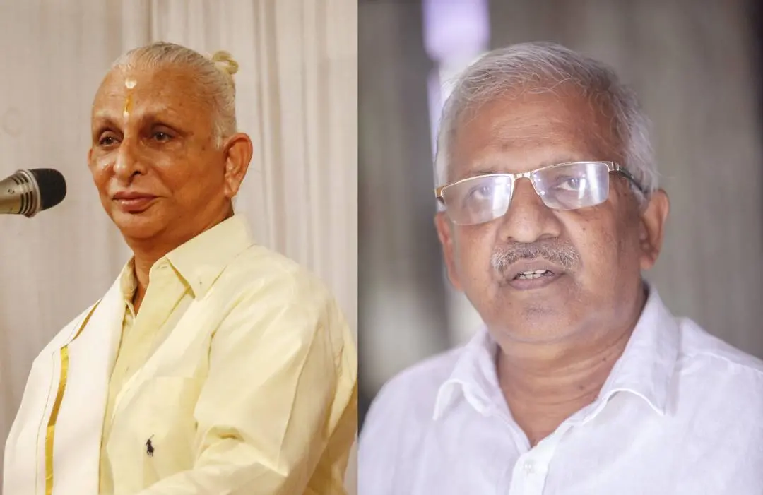 ശ്രീ എം, പി.ജയരാജന്‍ |ഫോട്ടോ:മാതൃഭൂമി