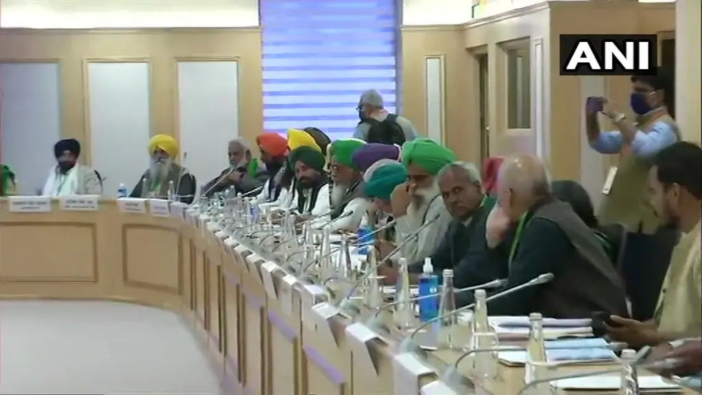 Meeting between farmers' representatives and central government | Photo: ANI