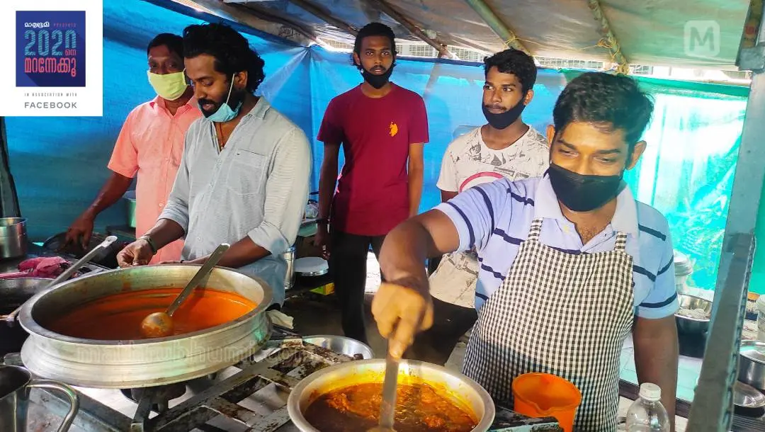 Bibosh at his street food stall | Photo: Mathrubhumi