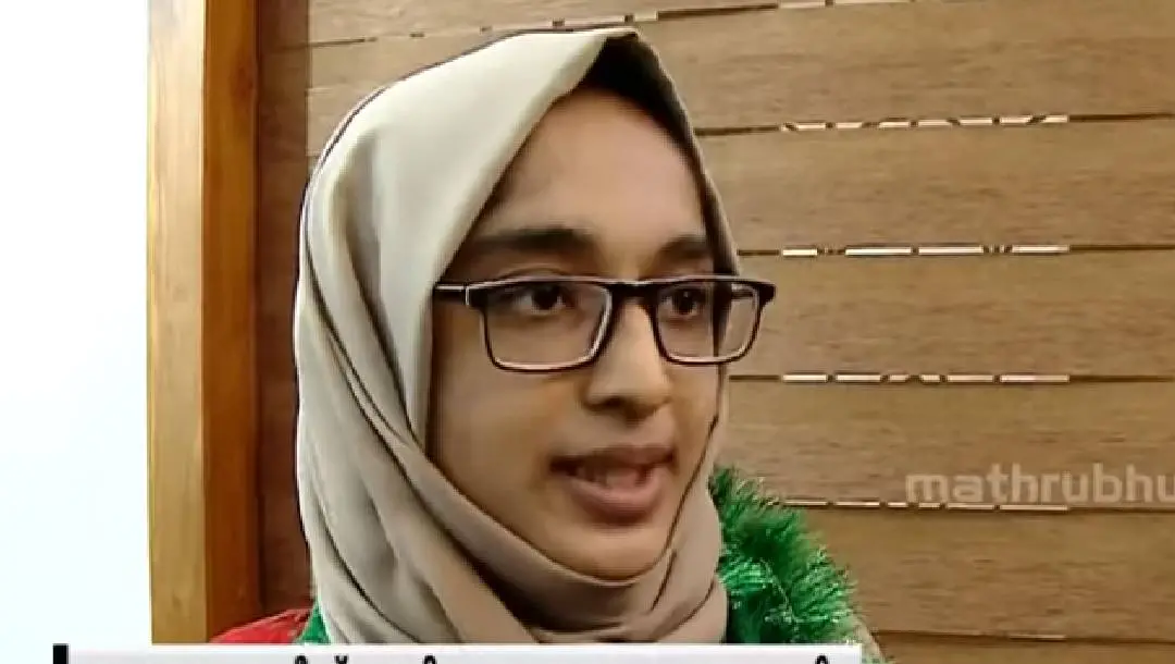 Rumaisa Rafeeq I Screengrab: Mathrubhumi News
