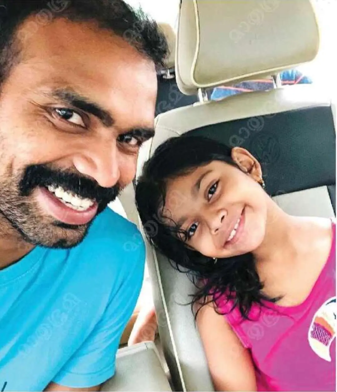 Sreejesh and daughter