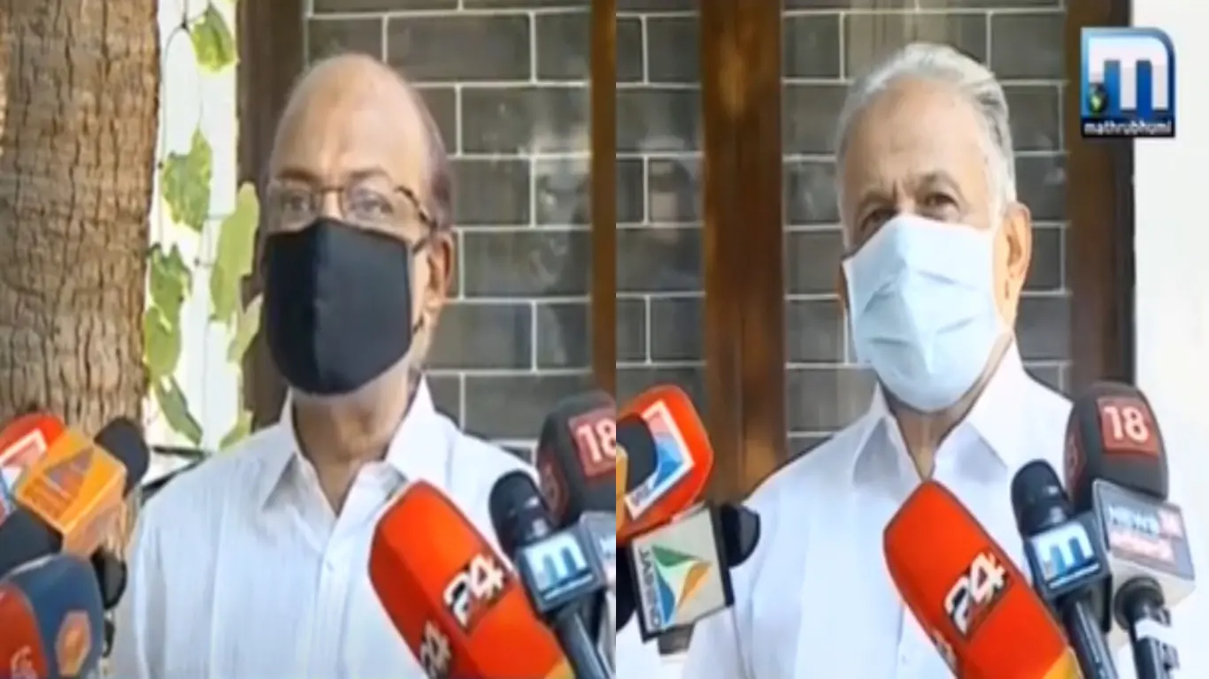 P. K. Kunhalikutty and E. T. Mohammed Basheer  | Screengrab: Mathrubhumi News