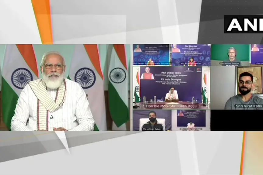 PM interacts with fitness enthusiasts on Fit India anniversary