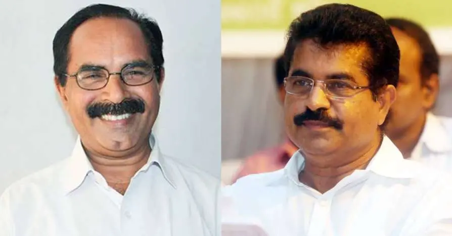D. K. Murali (left) and Adoor Prakash