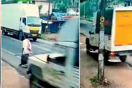 'Lucky man' who escaped mishap without a scratch says God saved him: Watch video