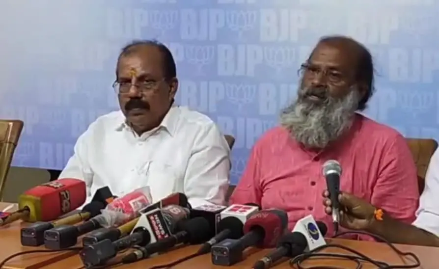 Abraham Laurence with AN Radhakrishnan | Screengrab: AN Radhakrishnan|Facebook