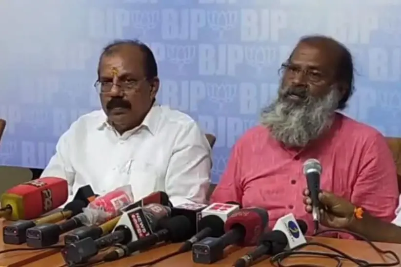 Senior CPM leader MM Laurence's son, Abraham Laurence, joins BJP