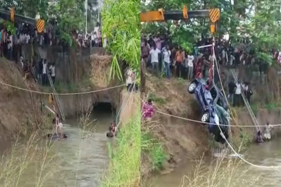 അടൂരില് കാര് കനാലിലേക്ക് മറിഞ്ഞ് ബന്ധുക്കളായ മൂന്ന് സ്ത്രീകള് മരിച്ചു; നാലുപേരെ രക്ഷപ്പെടുത്തി