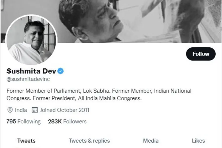 Congress leader Sushmita Dev quits party