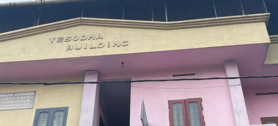 The building at Chinthavalappu in Kozhikode, in which a parallel telephone exchange was busted.