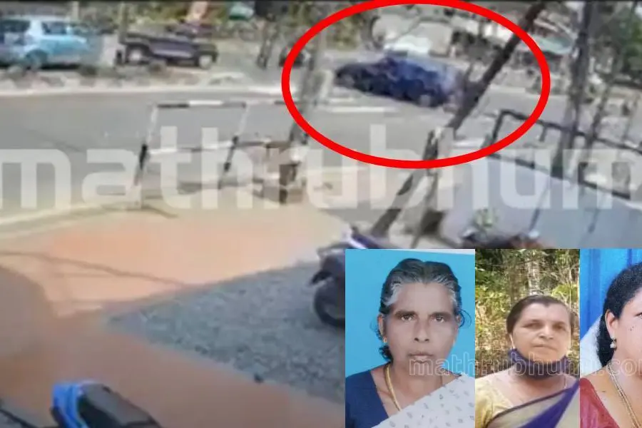 സിഗ്നല് തെറ്റിച്ച് അമിതവേഗത്തില്, പിന്നാലെ കനാലിലേക്ക്; സിസിടിവി ദൃശ്യം പുറത്ത്
