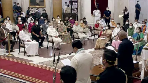 Oath taking ceremony | Photo: ANI